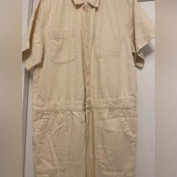 SHIPS FREE! Everlane Supersoft Denim Coverall Jumpsuit Women’s Size 16 - Picture 6 of 8